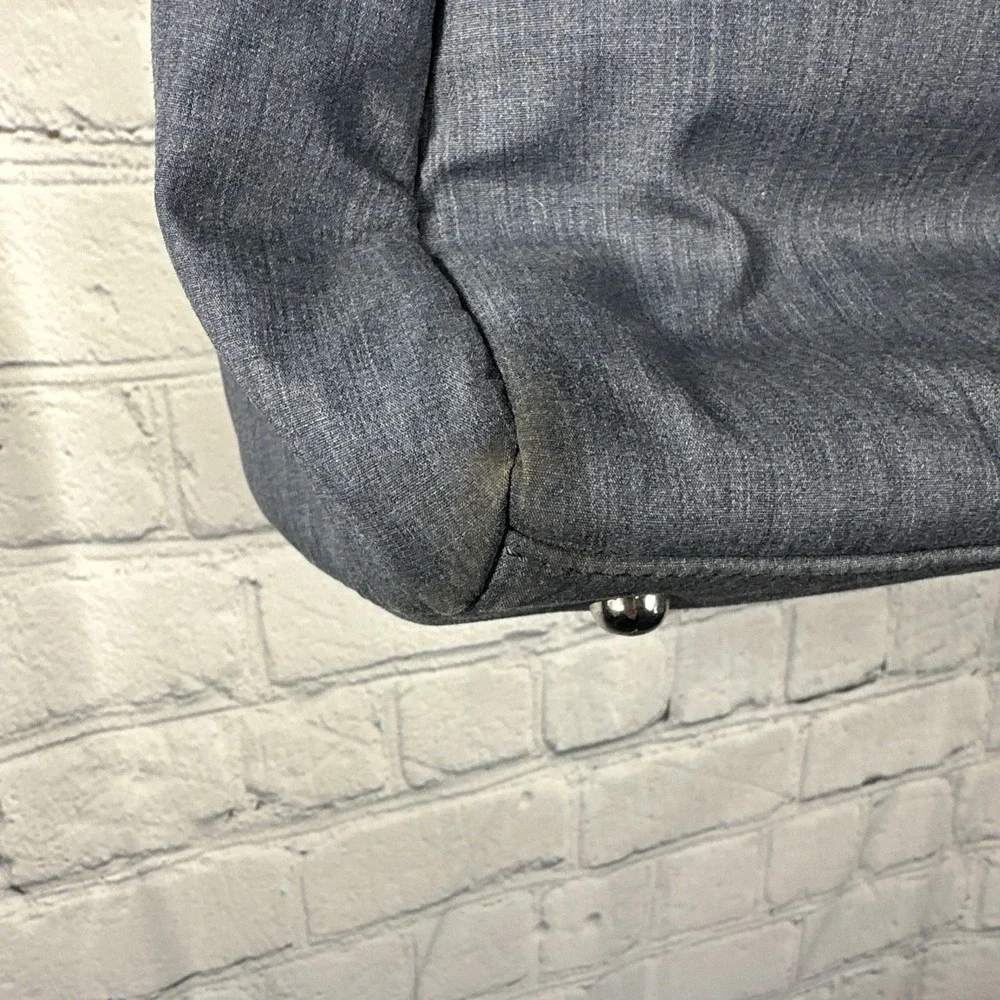 Lo‎ & Sons O.G. Blue Travel Messenger Carry On Bag Gray Interior Silver Hardware